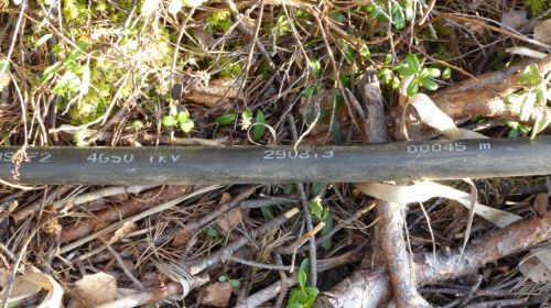 4 x 50 mm2 AXMK
Kaapelin vaihdolla 2x16mm2 Cu -> 2x100 mm2 Al (4x50 mm2) aurinkopaneelin kaapelin jännitehäviö tippunut 1,9V -> 0,5V 50m pituisessa kaapelissa.
