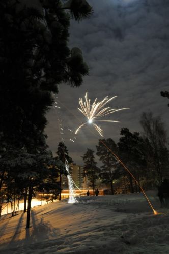 Ilotulitusta Myyrmäessä 2009->2010

